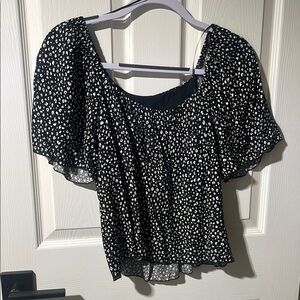 Black and White Women's Top